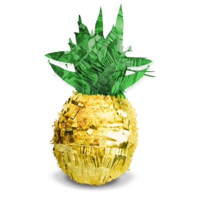 Piniata ananas papier / folia 27,4x45,5x26cm