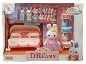 Figurki króliczki z akcesoriami