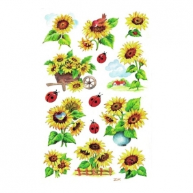 Naklejki kreatywne Avery Zweckform - Kwiaty, słoneczniki (54171)
