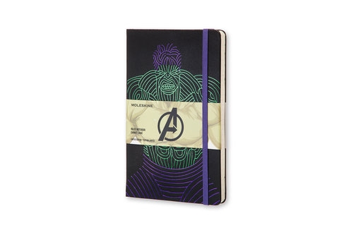 Notes Moleskine Limitowana Edycja Avengers L w linię Hulk