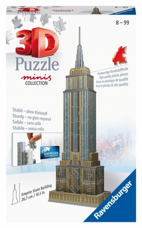 Ravensburger, Puzzle 3D Mini budowle: Empire State Building (11271)