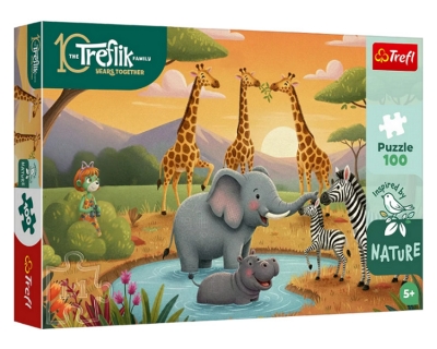 Puzzle 100 Inspired By Nature - Wesoła ferajna