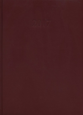 Kalendarz 2017 KKA-4T książkowy A4 tygodniowy bordowy