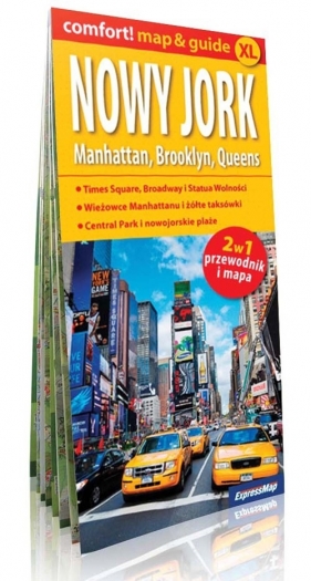 Nowy Jork. Manhattan, Brooklyn, Queens 2w1:przewodnik+mapa