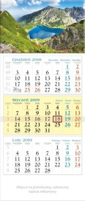 Kalendarz 2019 Trójdzielny Czarny Staw KT1