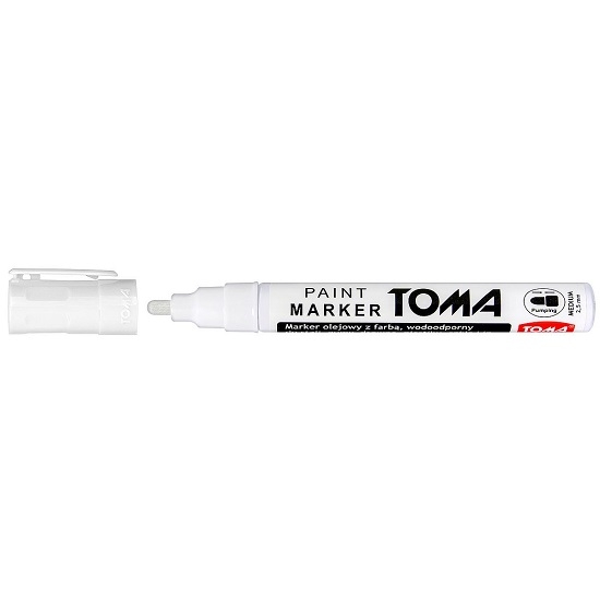 Marker olejny Toma 2,5 mm - biały (TO-44072)