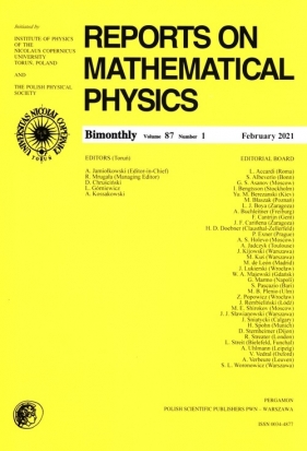 Reports on Mathematical Physics 87/1