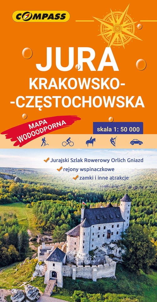 Jura Krakowsko-Częstochowska Mapa laminowana