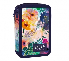 Piórnik podwójny BackUp z wyposażeniem - Wiosenny(PB7DW10)