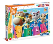 Puzzle SuperColor 104: Koty (27271)