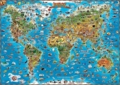 Świat mapa dla dzieci