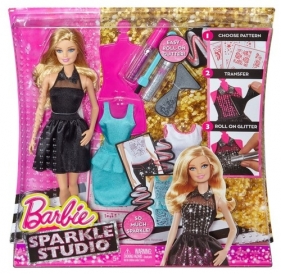 Barbie Studio brokatowe + torba