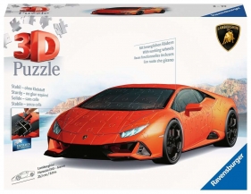 Ravensburger, Puzzle 3D 108: Pojazdy - Lamborghini Huracan Evo arancio (11571)