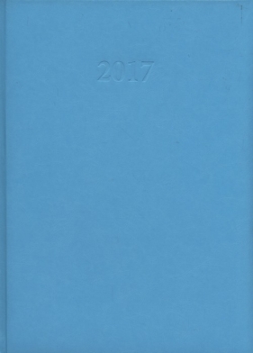 Kalendarz 2017 KKA-4T książkowy A4 tygodniowy błękitny