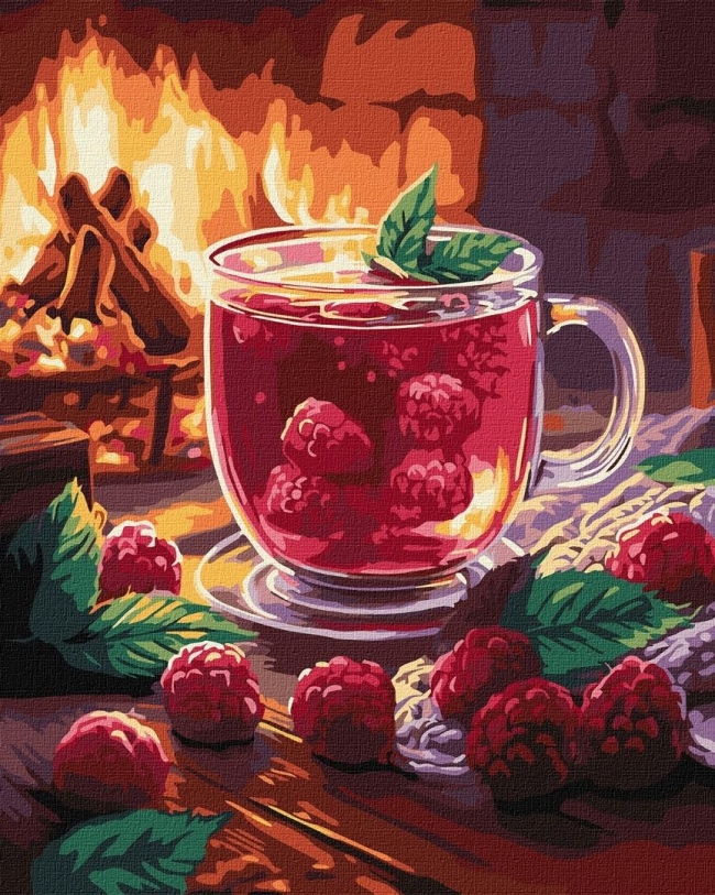 <img src='https://webimage.pl/pics/716/7/d4823104387053.jpg' style='height:440px' /> Malowanie po numerach - Malinowa herbata 40x50cm