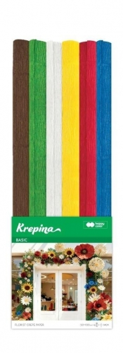 Krepina marszczona 50x100cm Basic 6 kolorów