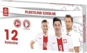 Plastelina szkolna 12 kolorów - PZPN (Uszkodzone opakowanie)