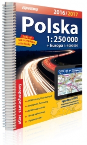 Polska Atlas samochodowy 1:250 000