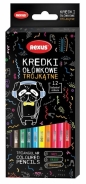 Kredki ołówkowe trójkątne, 12 kolorów