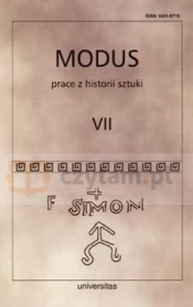 Modus. Prace z historii sztuki t.V - Opracowanie zbiorowe