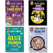 Pakiet 4 książek Adama Mirka: Glutologia + Coś tu śmierdzi + Bebechy + Ktoś tu kręci - Adam Mirek