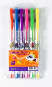 Żelopis fluo zapach 6 sztuk (MF24333-6)