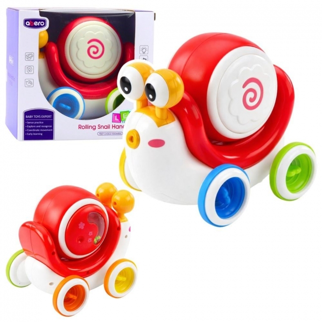 <img src='https://webimage.pl/pics/717/7/d5905991087717.jpg' style='height:440px' /> Interaktywny ślimak jeżdżący muzyczny czerwony