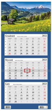 Kalendarz 2023 Trójdzielny LUX Góry Alpy
