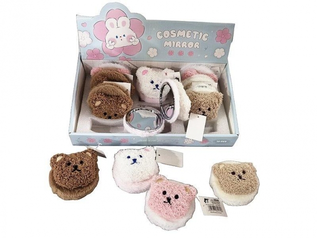 Lusterko dwustronne pluszowe MIX