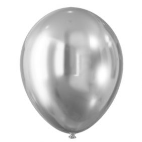 Balon gumowy Arpex efekt chromu - niebieskie mix 300 mm (K2718)