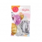 Balon gumowy Arpex efekt chromu - niebieskie mix 300 mm (K2718)