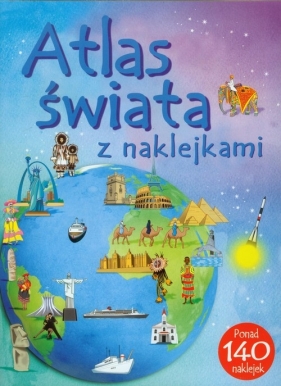 Atlas świata z naklejkami - Patchett Fiona, Pearcey Alice