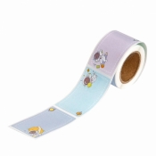 Naklejki na rolce etykiety kosmos 4,5x2,5cm 100szt