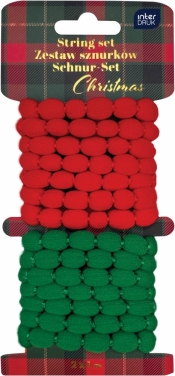 Zestaw sznurków ozdobnych 2x1 m - Christmas