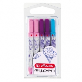 Naboje atramentowe do pióra wiecznego my.pen długie kolorowe 5 szt. (11168333)