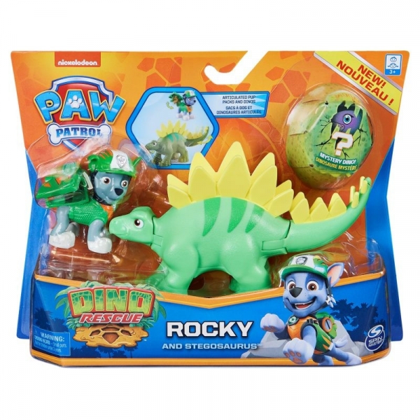 Zestaw figurek Akcji Psi Patrol  Dino Rescue Rocky (6058512/20129715)