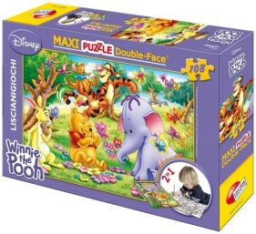 Puzzle dwustronne maxi Kubuś i Hefalumpy 108