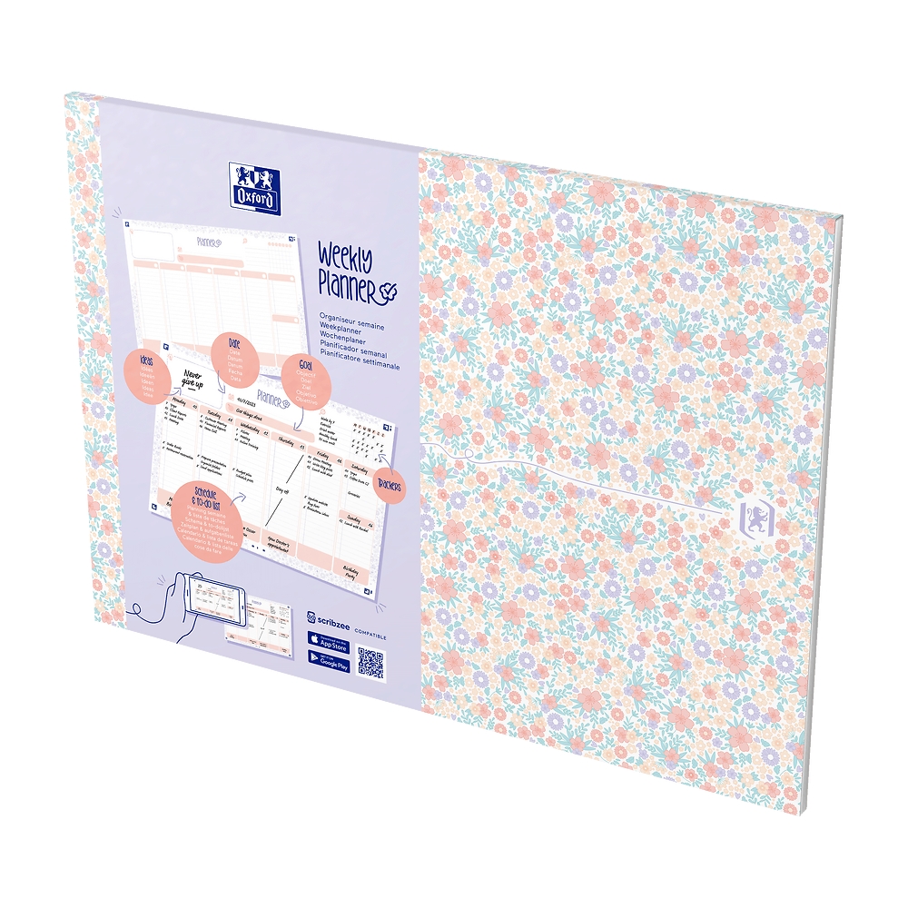 Planer tygodniowy Oxford Floral A4/60k