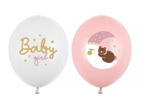 Balony Strong Pastel Baby girl 30cm 50szt mix