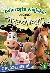 Zwierzęta wiejskie. Zadanka & farbowanki - Monika Ślizowska