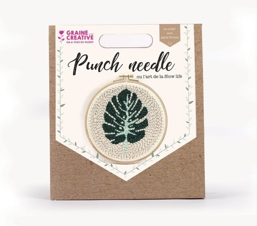 Zestaw Punch Needle Liść Monstery Graine Creative