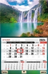 Kalendarz 2024 jednodzielny Wodospad