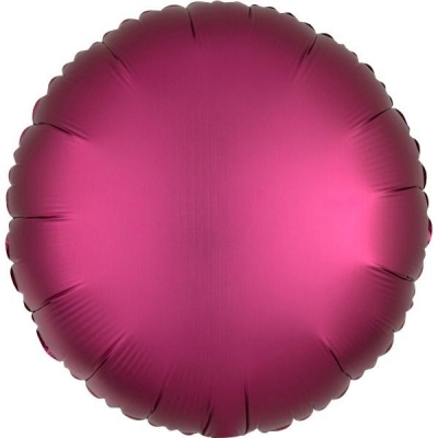 Balon foliowy Lustre purpurowy okrągły 43cm