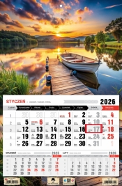 Kalendarz 2026 jednodzielny - Mazury