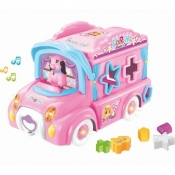 Muzyczny Autobus różowy sorter