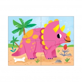 Mudpuppy, Puzzle progresywne 4w1: Mój przyjaciel dinozaur (MP74720)