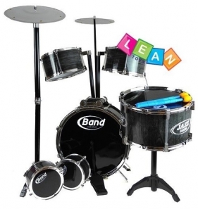 Ogromna perkusja jazz drum set gigant 6 bębnów