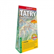 Tatry. Mapa panoramiczna; laminowana mapa turystyczna 1:28 000 - Opracowanie zbiorowe