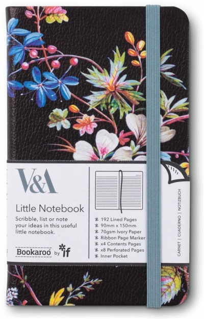 Bookaroo Notatnik Journal A6 Kilburn Black Floral