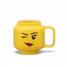 Kubek ceramiczny mała głowa LEGO - Dziewczynka (Oczko)
